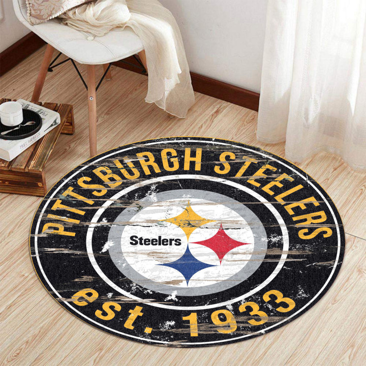 Pittsburgh Steelers Round Rug 185