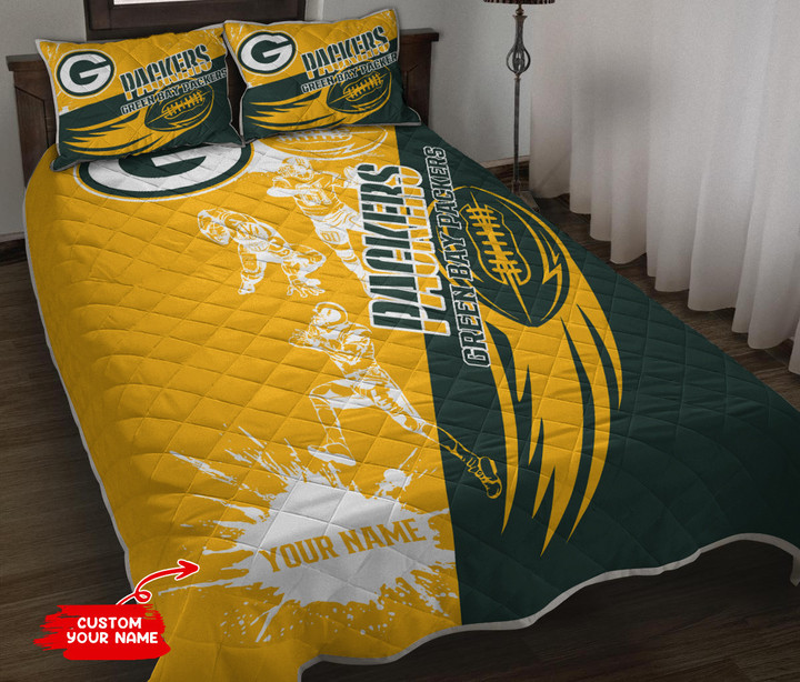 Green Bay Packers Personalized Quilt Set BG67