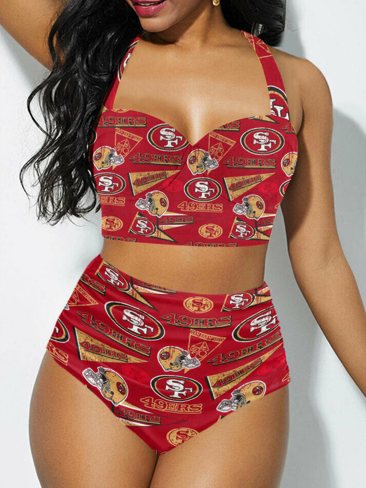 San Francisco 49ers Sexy Print Bikini Swimsuit 86