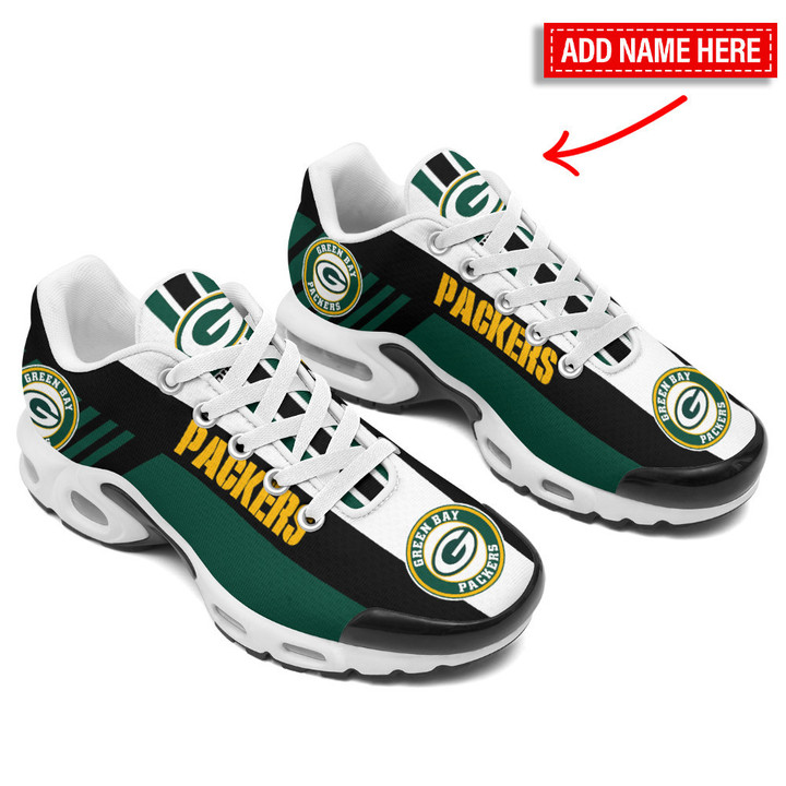 Green Bay Packers Personalized Plus T-N Youth Sneakers BG120