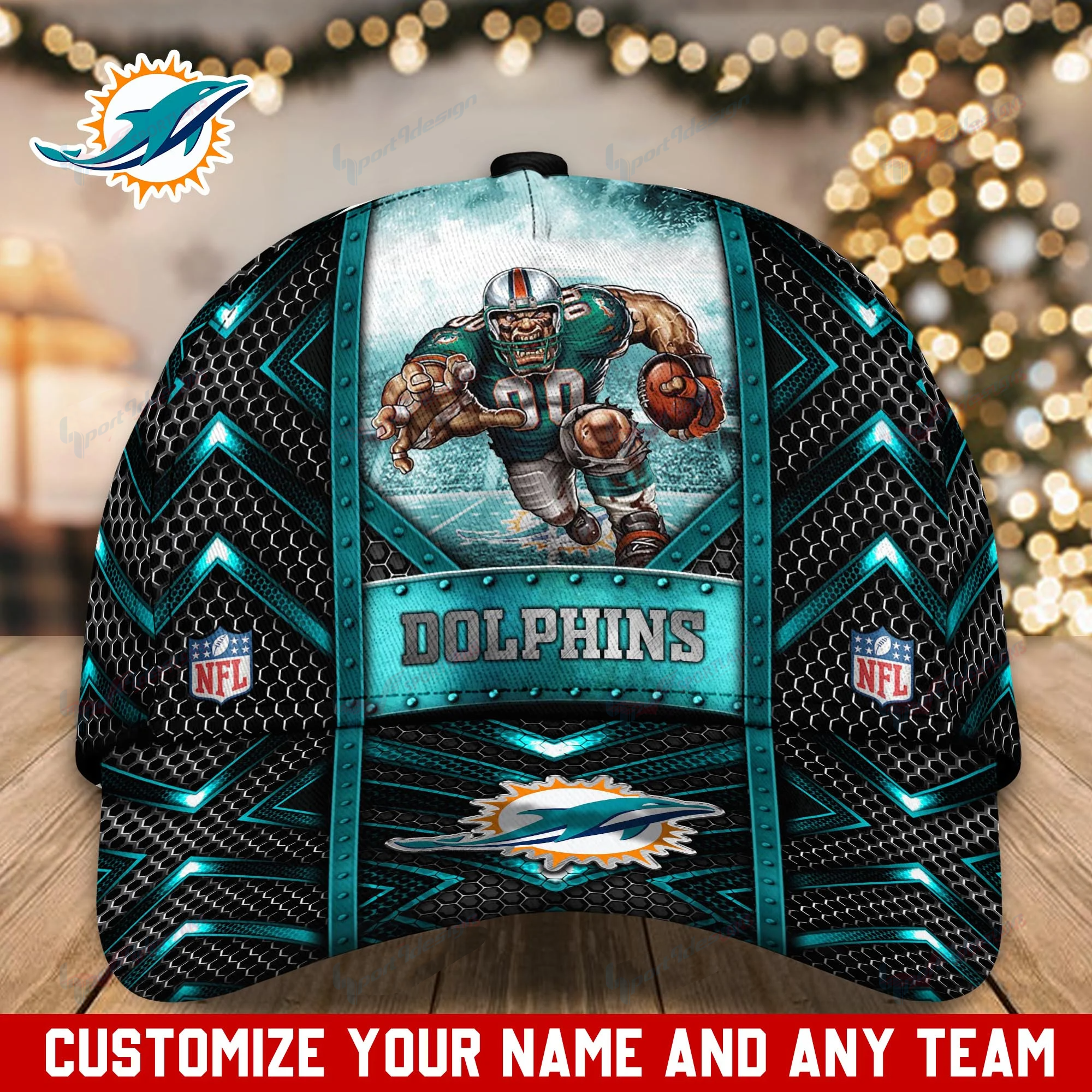 Miami Dolphins Personalized Classic Cap BB259