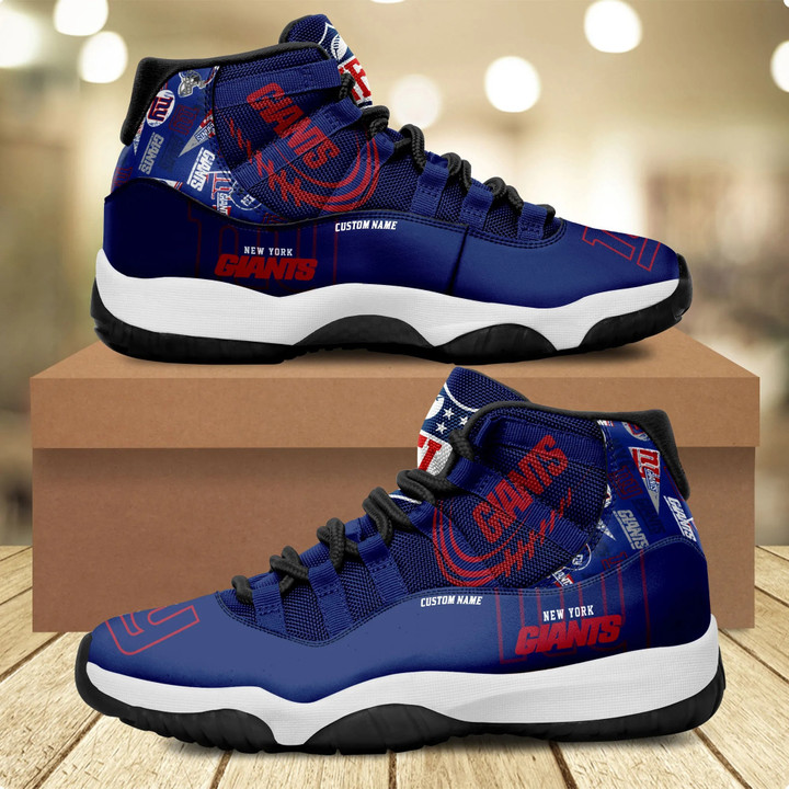 New York Giants Personalized AJD11 Sneakers BG207