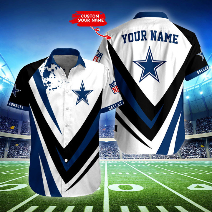 Dallas Cowboys Personalized Button Shirt BB423