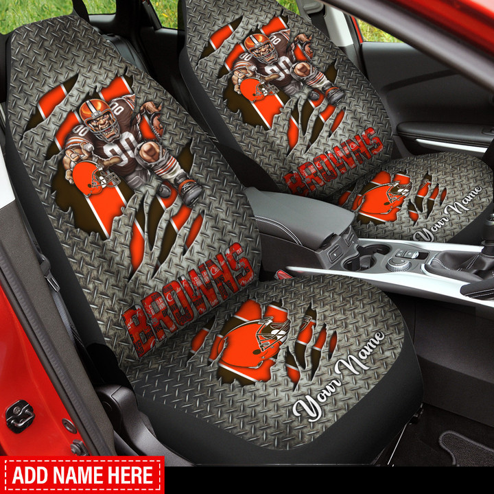 Cleveland Browns Personalized Car Seat Covers BG322