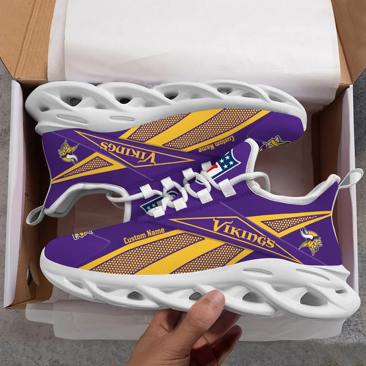 Minnesota Vikings Personalized Yezy Running Sneakers SPD533