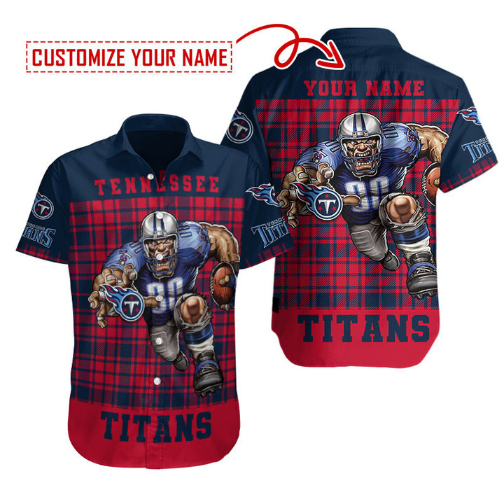 Tennessee Titans Personalized Button Shirt BB455