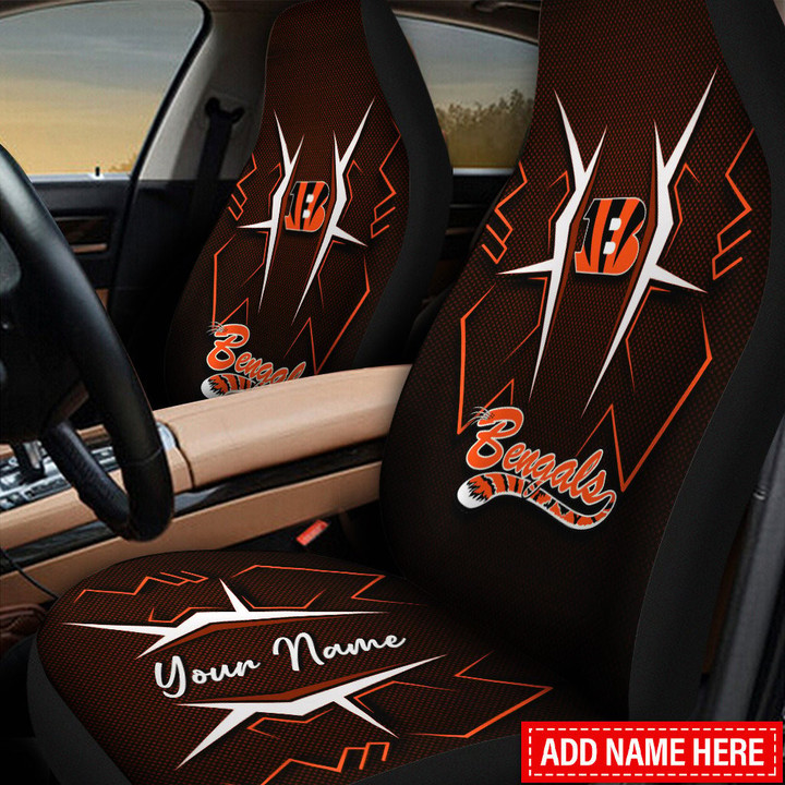 Cincinnati Bengals Personalized Car Seat Covers BG324