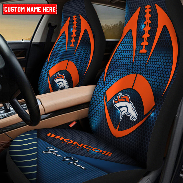 Denver Broncos Personalized Car Seat Covers BG342