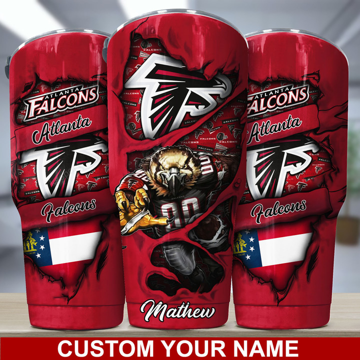 Atlanta Falcons Personalized Tumbler BG222