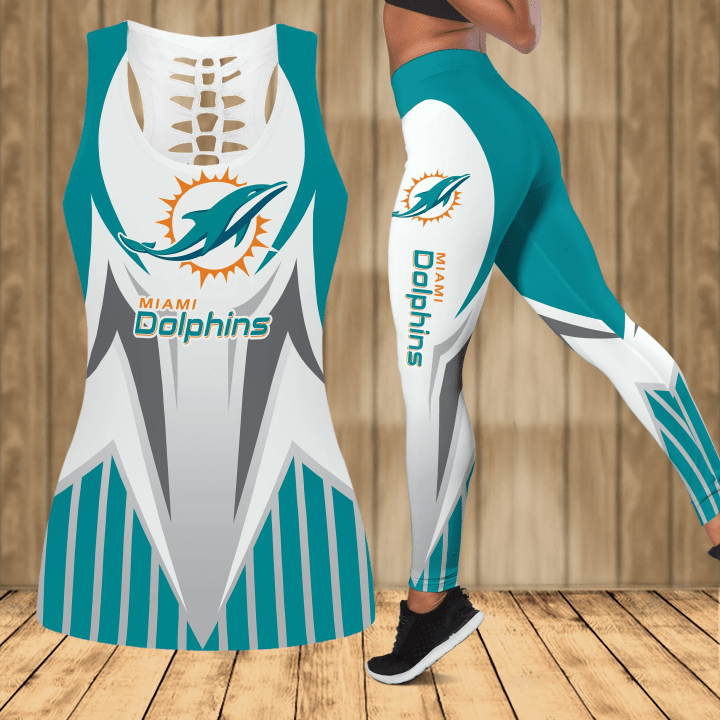 Miami Dolphins Personalized Leggings And Tank Top BG106