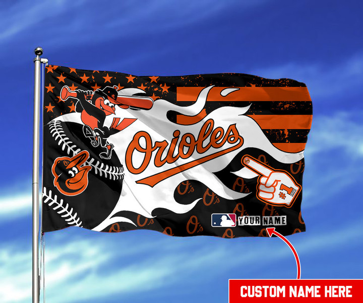 Baltimore Orioles Personalized Flag 353