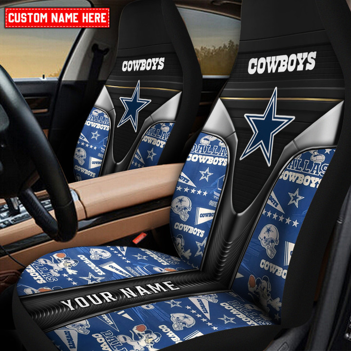 Dallas Cowboys Personalized Car Seat Covers BG352