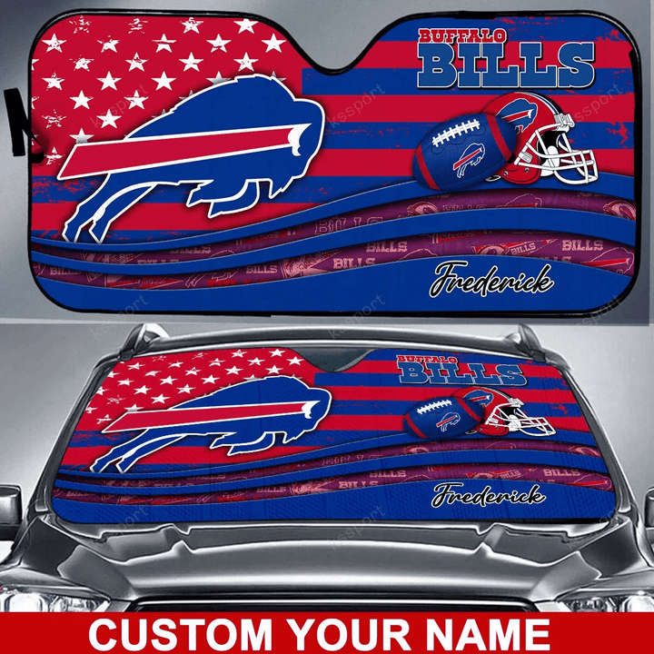 Buffalo Bills Personalized Auto Sun Shade BG03