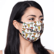 Mushroom Fabric Face Mask With Filters Personalize name