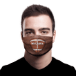 Football Fabric Face Mask With Filters Personalize name