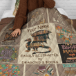 LOVE BOOKS PERSONALIZE CUSTOM NAME QUILT
