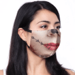 Sugar Skull Day of the Dead Fabric Face Mask With Filters 13