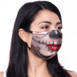 Sugar Skull Day of the Dead Fabric Face Mask With Filters 5
