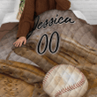 Baseball Vintage Quilt Custom Personalize Name and Number