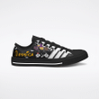Halloween Black Low Top Shoes Custom Personalize name