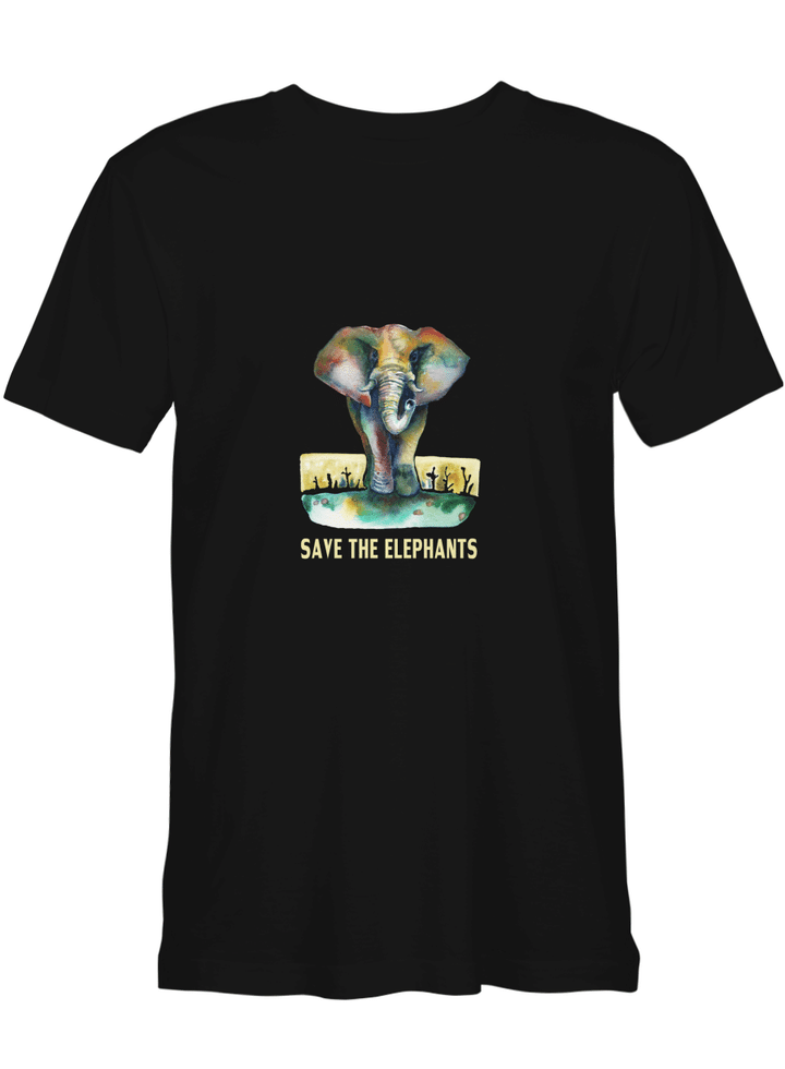 Elephant Save The Elephants T-Shirt for men and women