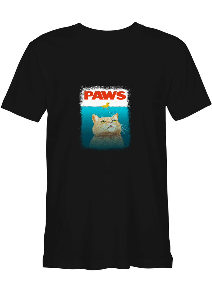 Jaws Cat Paws T-Shirt for men and women
