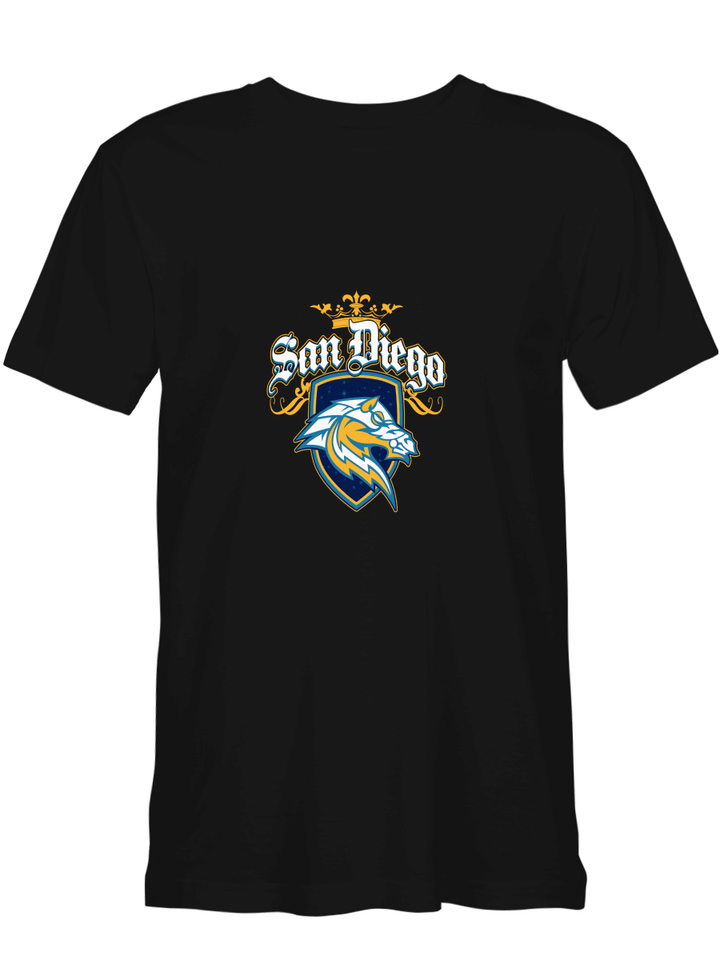 San Diego Chargers T shirts for biker