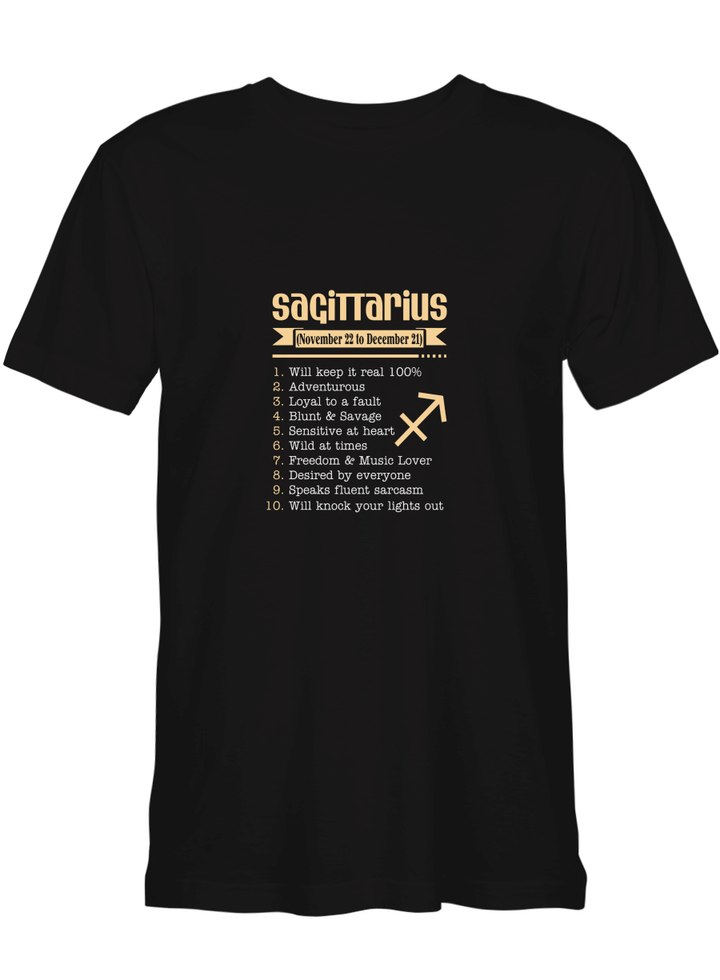 T Will Knock Your Lights Out Zodiac Sagittarius T shirts (Hoodies, Sweatshirts) on sales