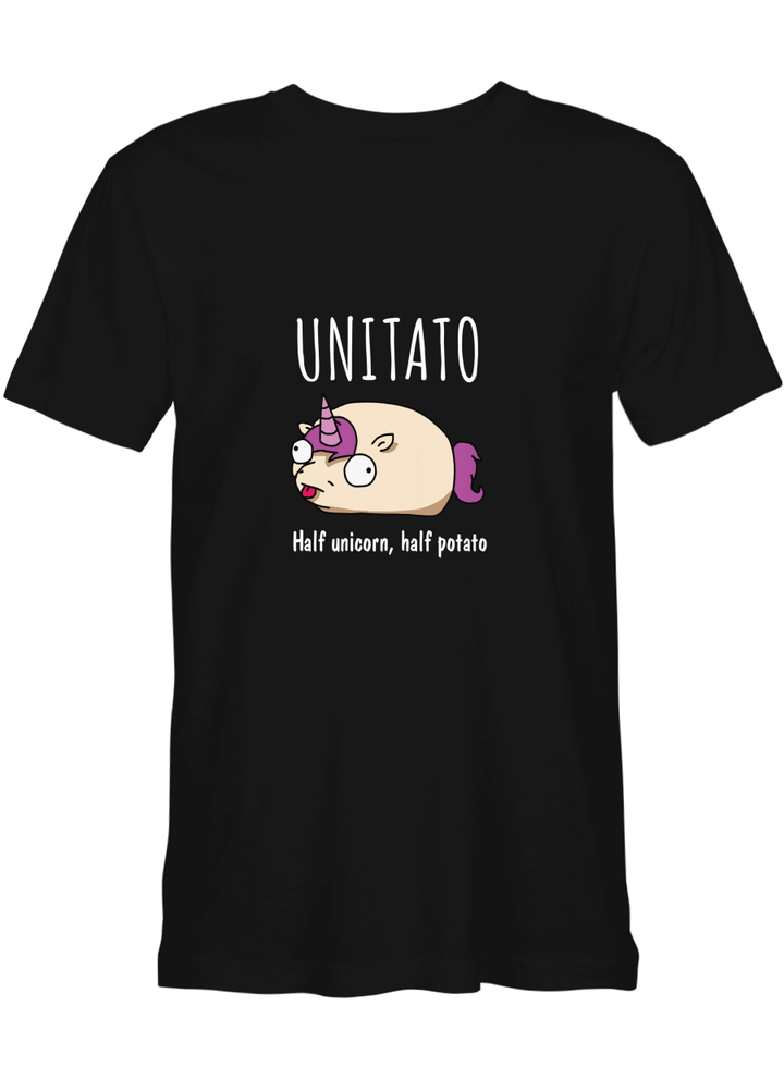 Unicorn Unitato Half Unicorn Half Potato T shirts for biker