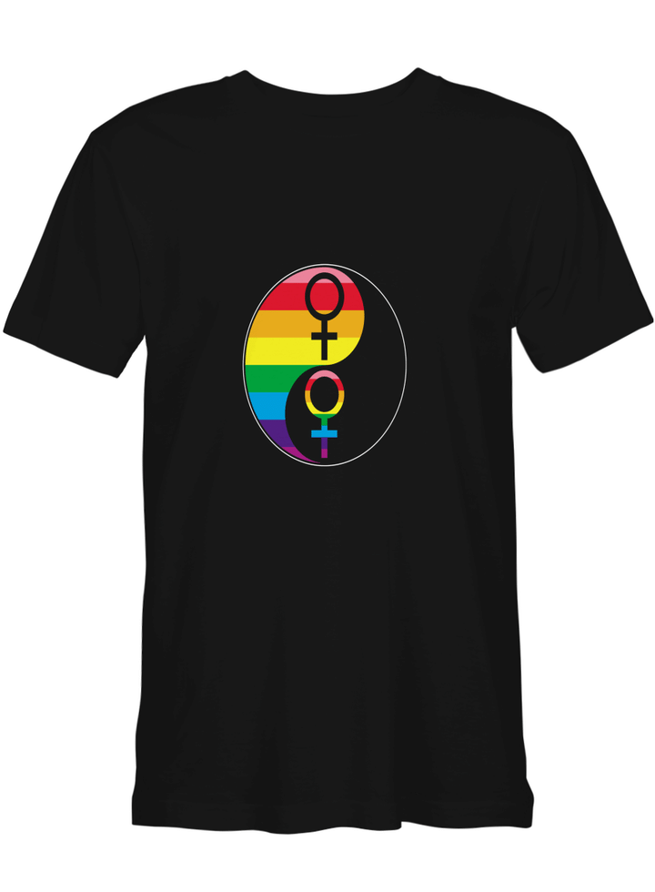 Yin Yang LGBT National Equality March T shirts for biker
