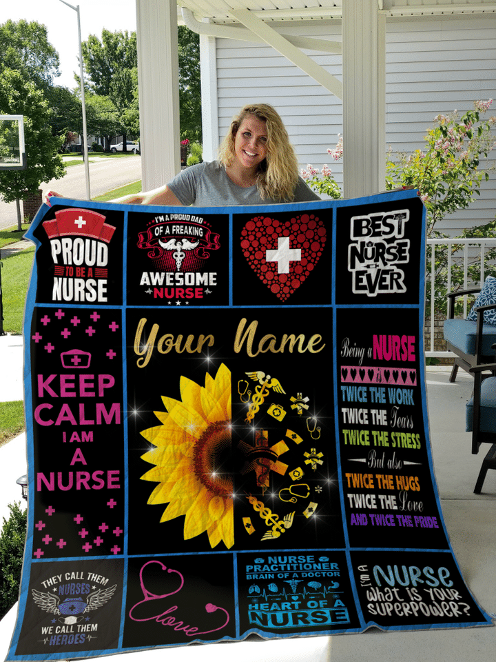 Nurse Quilt Custom Personalize Your Name