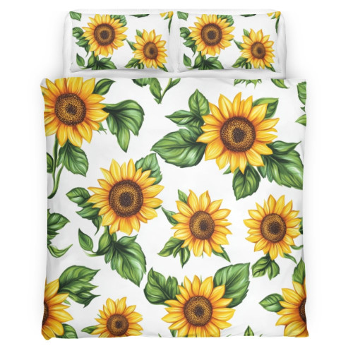 Sunflower Bedding Set - Sunflower Duvet Cover & Pillow Case 210