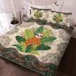 Sloth Mandala Quilt Bedding Set