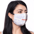 Math Fabric mask with filters personalize name