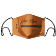 Guitar Fabric Face Mask With Filters Personalize Name