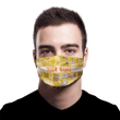 Literature Fabric Face Mask With Filters Personalize name