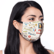Physics Fabric Face Mask With Filters Personalize name