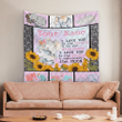 LOVE ELEPHANT PERSONALIZE CUSTOM NAME QUILT