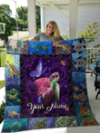 LOVE TURTLE PERSONALIZE CUSTOM NAME QUILT