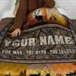 LOVE HUNTING PERSONALIZE CUSTOM NAME QUILT