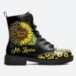 Libra Zodiac Sunflower Boots Custom Personalize Name