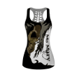 Skull Hollow Out Tank Top Personalize Name