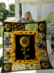 Sunflower Bee Quilt Personalize Name