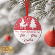 Our First Christmas As Ornaments Personalized Custom Name