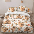 Sloth Flower Bedding Set - Sloth Duvet Cover & Pillow Case