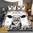 Cow Personalized Bedding Set - Cow Duvet Cover & Pillow Case