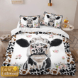Cow Personalized Bedding Set - Cow Duvet Cover & Pillow Case