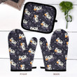 Cow Pattern Oven Mitts