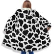 Cow Hooded Cloak Coat