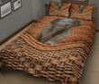 Elephant Bamboo Basket Style Quilt Bed Set